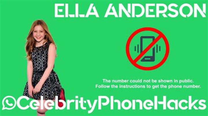 Ella Anderson Phone Number, WhatsApp Number Contact Number Mobile