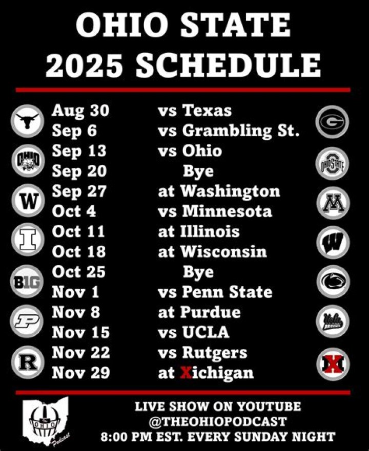 2023 Ohio Football Schedule | College Football Network