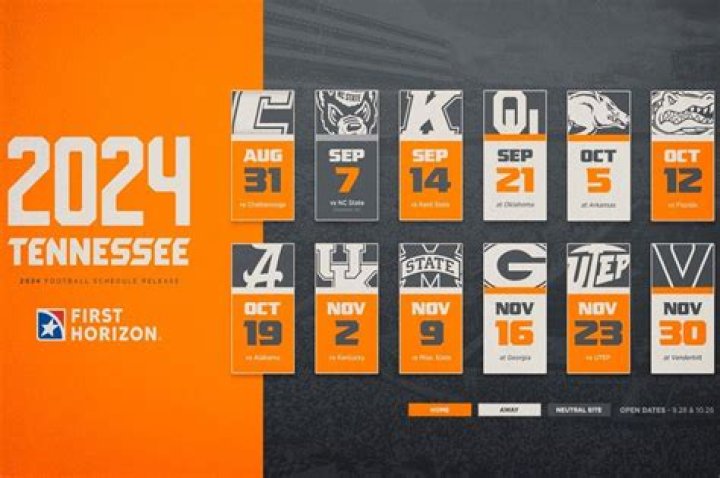 2023 Tennessee Football Schedule | College Football Network